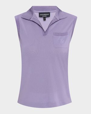 Sleeveless Pique Polo