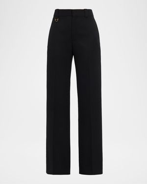 Tailored Stretch Wool Trousers