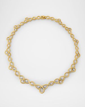 Etoilee 18K Yellow and White Gold Diamond Necklace