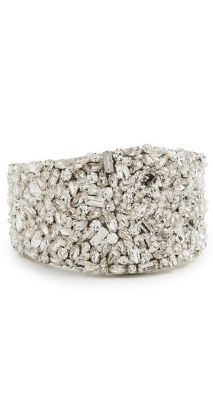 Deepa Gurnani Karen Cuff Silver One Size