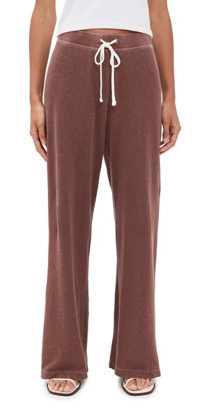 James Perse Wide Leg Sweatpants Cedar Pigment 2