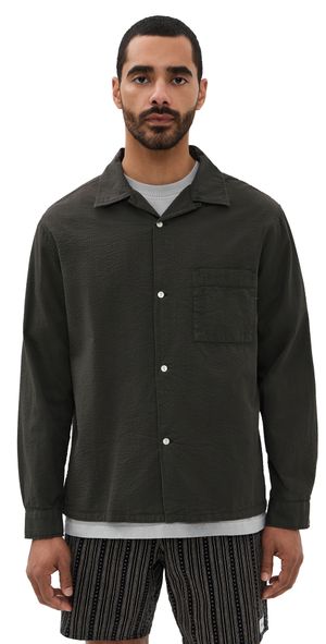 Knickerbocker Fulton Seersucker Shirt Brown M