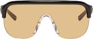 Gucci Black Shield Sunglasses