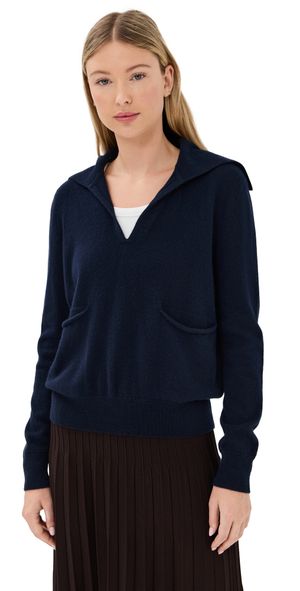 LISA YANG Surie Cashmere Sweater Navy 0
