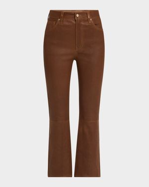 The Leather Reboot Crop Jeans
