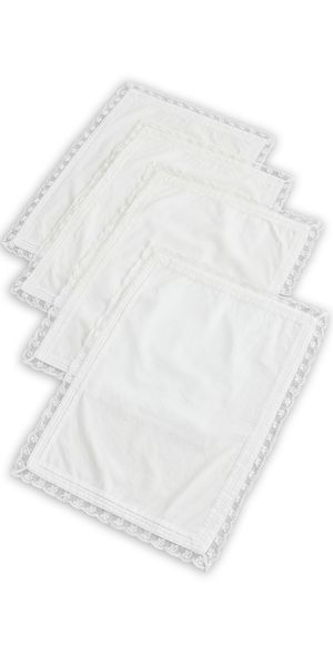 LoveShackFancy Victorian Placemat White One Size