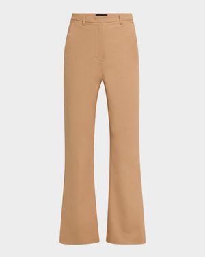 Cotton Flare Trousers