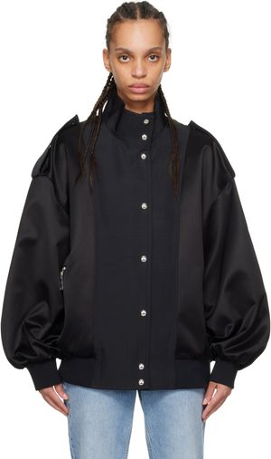 KHAITE Blouson aviateur Farris noir