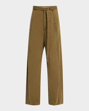Belted Drop Waist Pants