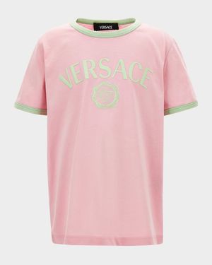 Girl's Medusa Logo-Print T-Shirt, Size 6-14