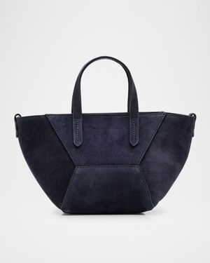 Duo Mini Suede Shopper Tote Bag