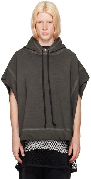 NICOLAS ANDREAS TARALIS Gray Raw Edge Hoodie