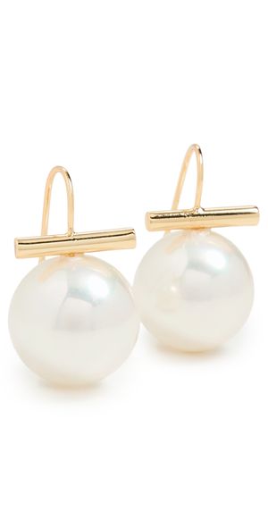 SHASHI Pearl Giselle Studs Pearl/Diamond One Size