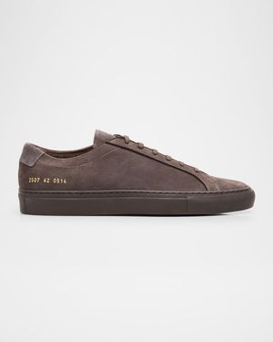 Men's Achilles Nubuck Low-Top Sneakers
