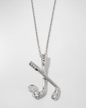 Golf Tiny Treasure Necklace in White Gold