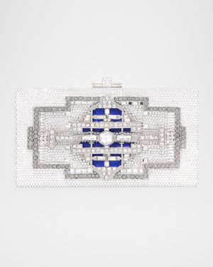 Lillian Sleek Crystal Rectangle Clutch Bag