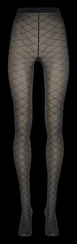 Wolford - Collants résille - Taille L - Noir