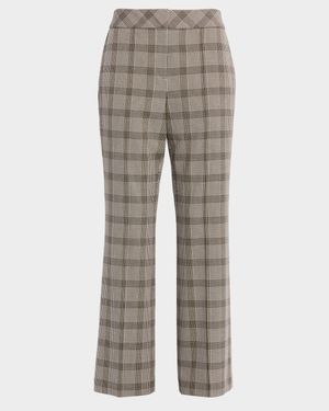 The Elodie Plaid Bootcut Pants