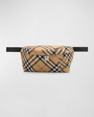 Men's Essential Check Belt Bag