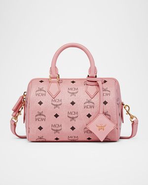 Ella Small Boston Visetos Top-Handle Bag