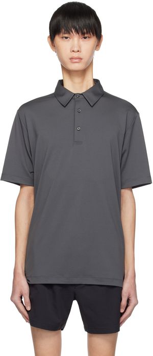 Outdoor Voices Gray Sport Polo