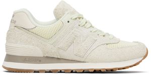 New Balance Beige & Green 574 Sneakers