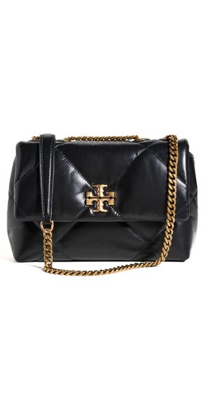 Tory Burch Kira Diamond Quilt Small Convertible Shoulder Bag Black One Size
