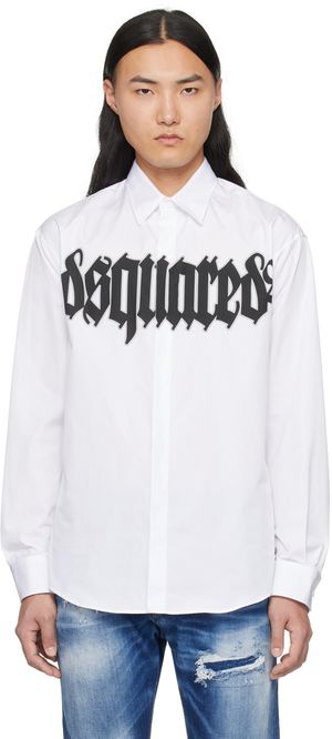 Dsquared2 White Gothic D2 Shirt