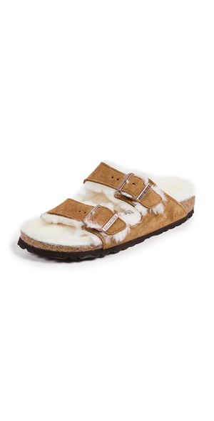 Birkenstock Arizona Shearling Sandals Mink 39