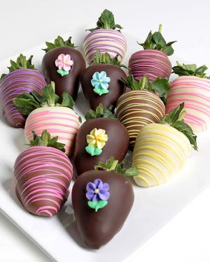 Spring Belgian Chocolate Covered Strawberries