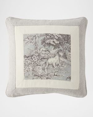 Yellowstone Framed Pillow, 20" Square