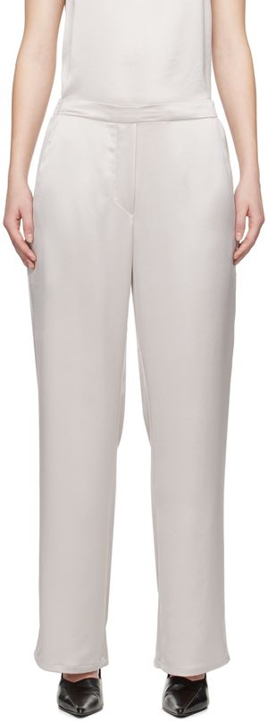 LESET Gray Barb Painter Lounge Pants