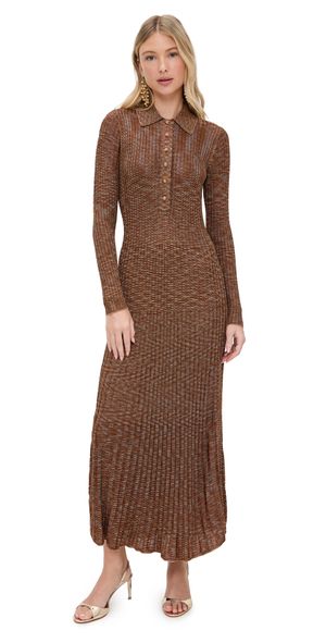 Zimmermann Mouline Midi Dress Chocolate Multi 3