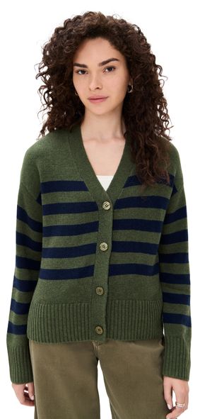 KULE The Raffa Sweater Olive/Navy XS