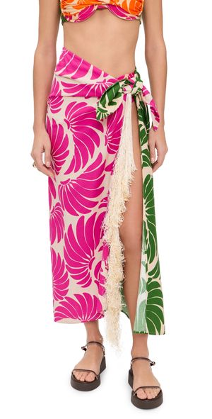 FARM Rio Banana Wings Midi Skirt Banana Wings Pink L