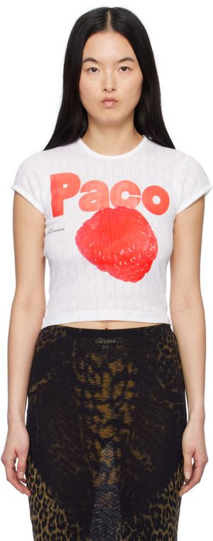 Rabanne White Crop T-shirt