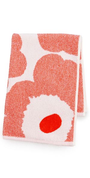 Marimekko Unikko Hand Towel Off White/Orange/Red One Size