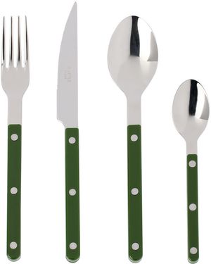 Sabre Green Bistrot Brilliant Flatware Set, 24 pcs