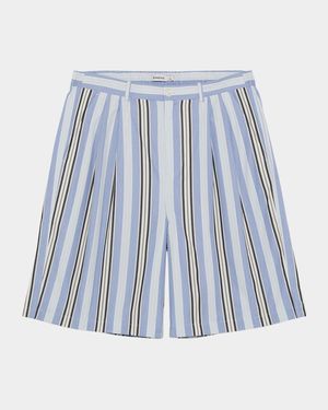 Men's Hugh Cotton Multi-Stripe Relaxed-Fit Shorts