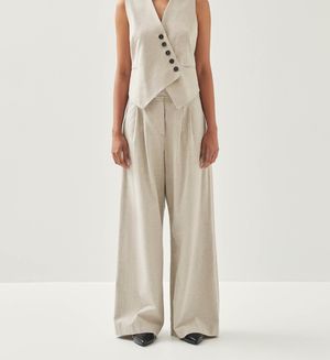 Alohas - Pantalon en coton - Taille L - Blanc