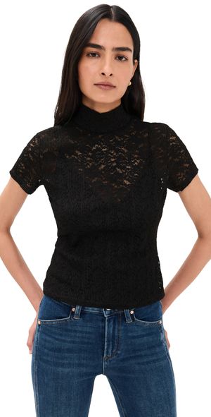 PAIGE June Tee Black XS