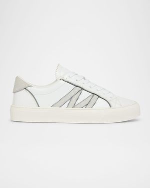 Monaco 2 Low-Top Glitter Leather Sneakers