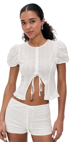 Lioness Bardot Top Porcelain XXXL