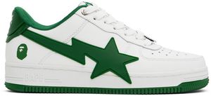 BAPE White & Green STA OS #2 Sneakers