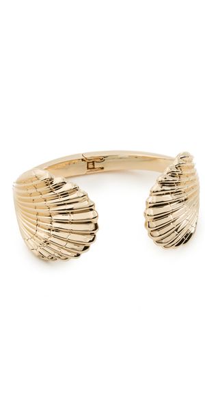 BaubleBar Murphy Cuff Bracelet Gold One Size