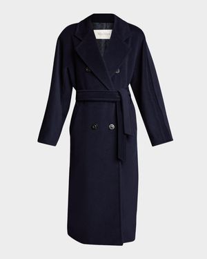 Madame Belted Wool/Cashmere Coat