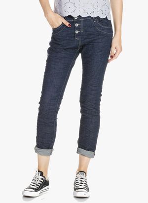 Please - Jean boyfriend taille normale boutonné - Taille L - Bleu
