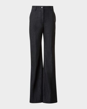 Celia Cotton Stretch Denim Bootcut Pants