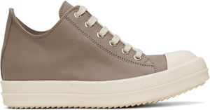 Rick Owens Taupe Hollywood Low Sneakers