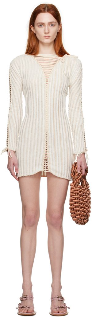 Isa Boulder White Spine Minidress